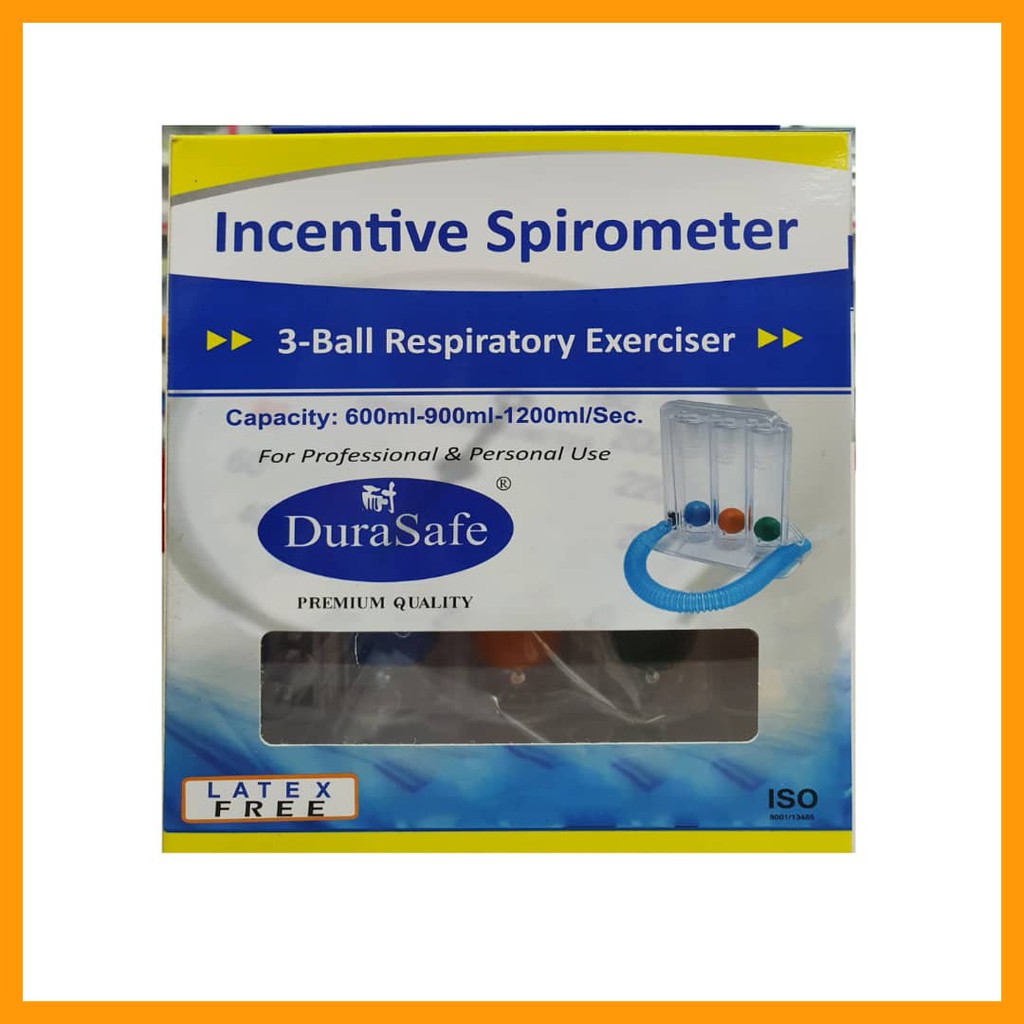 Durasafe Incentive Spirometer (3-BALL Respiratory Exerciser) | Shopee ...