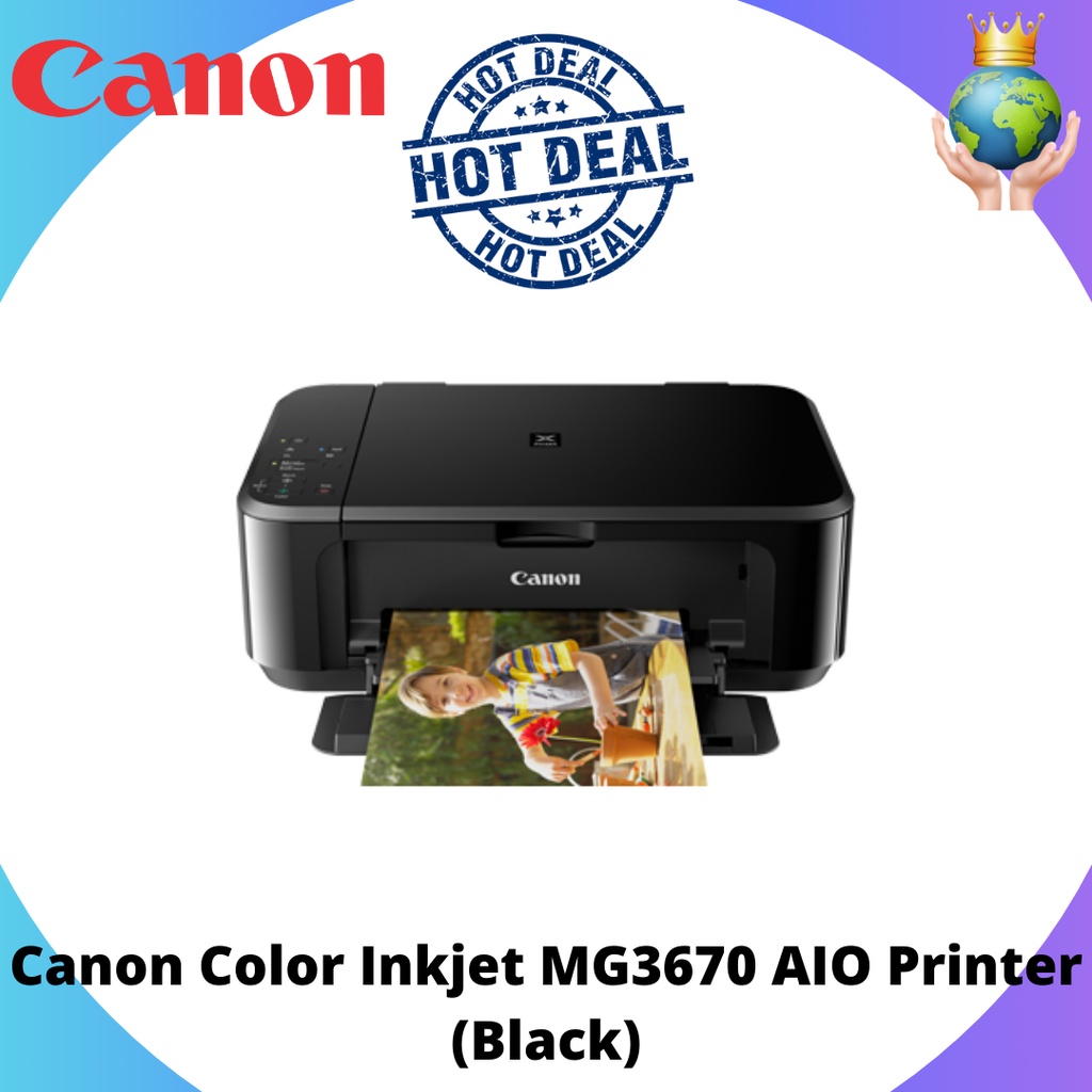 Canon PIXMA MG3670 Color AllInOne Printer Shopee Malaysia