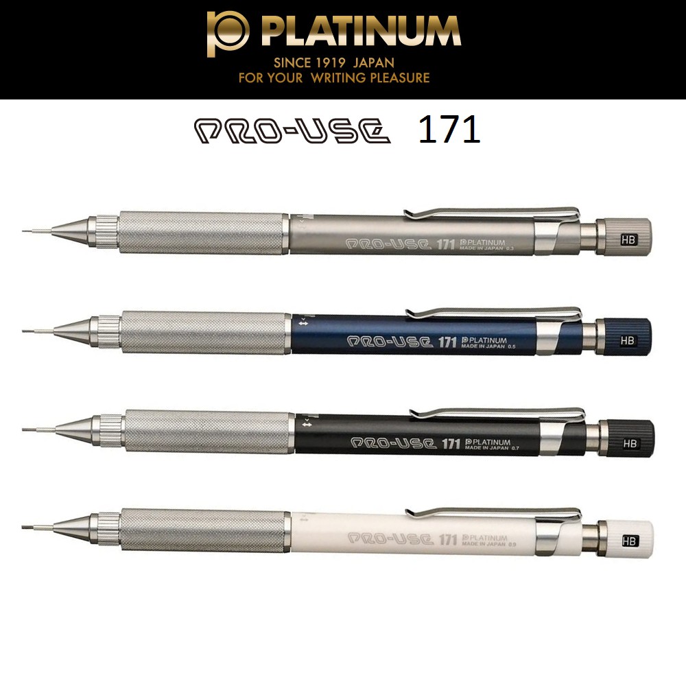 Platinum Pro-Use 171 Drafting Pencil Metal Grip Professional Mechanical ...