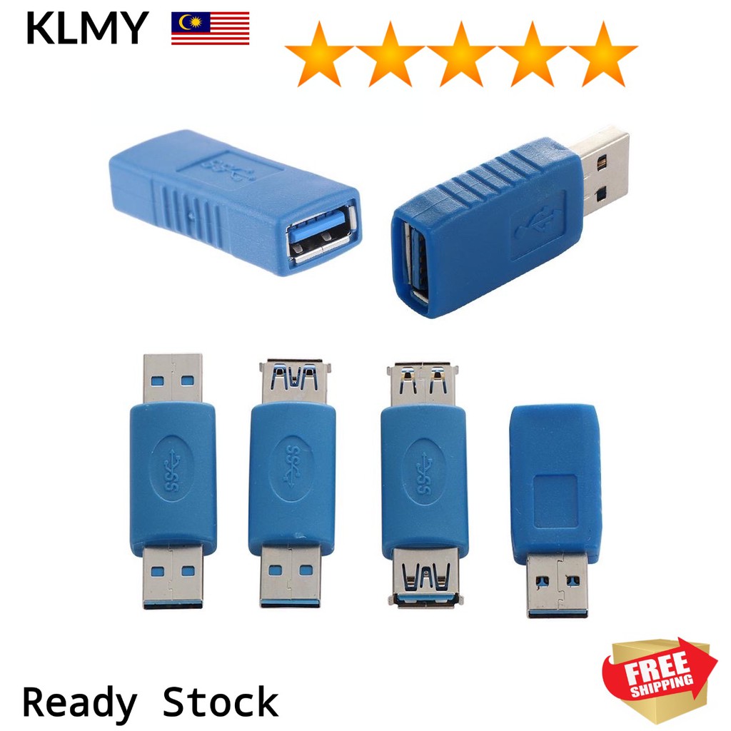 USB 3.0 Type A Male To Female Connector Angle Extension Coupler ( for ...