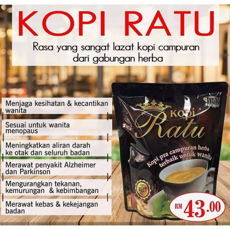 Kopi Ratu Jamu Ratu Malaya Shopee Malaysia