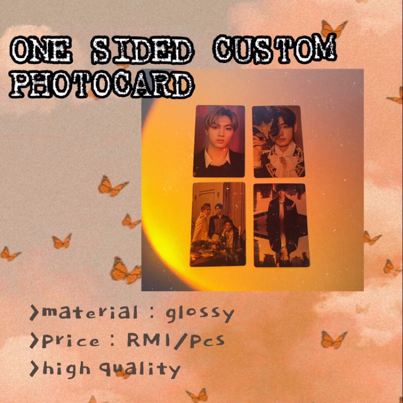 ONE SIDED CUSTOM PHOTOCARD | Shopee Malaysia