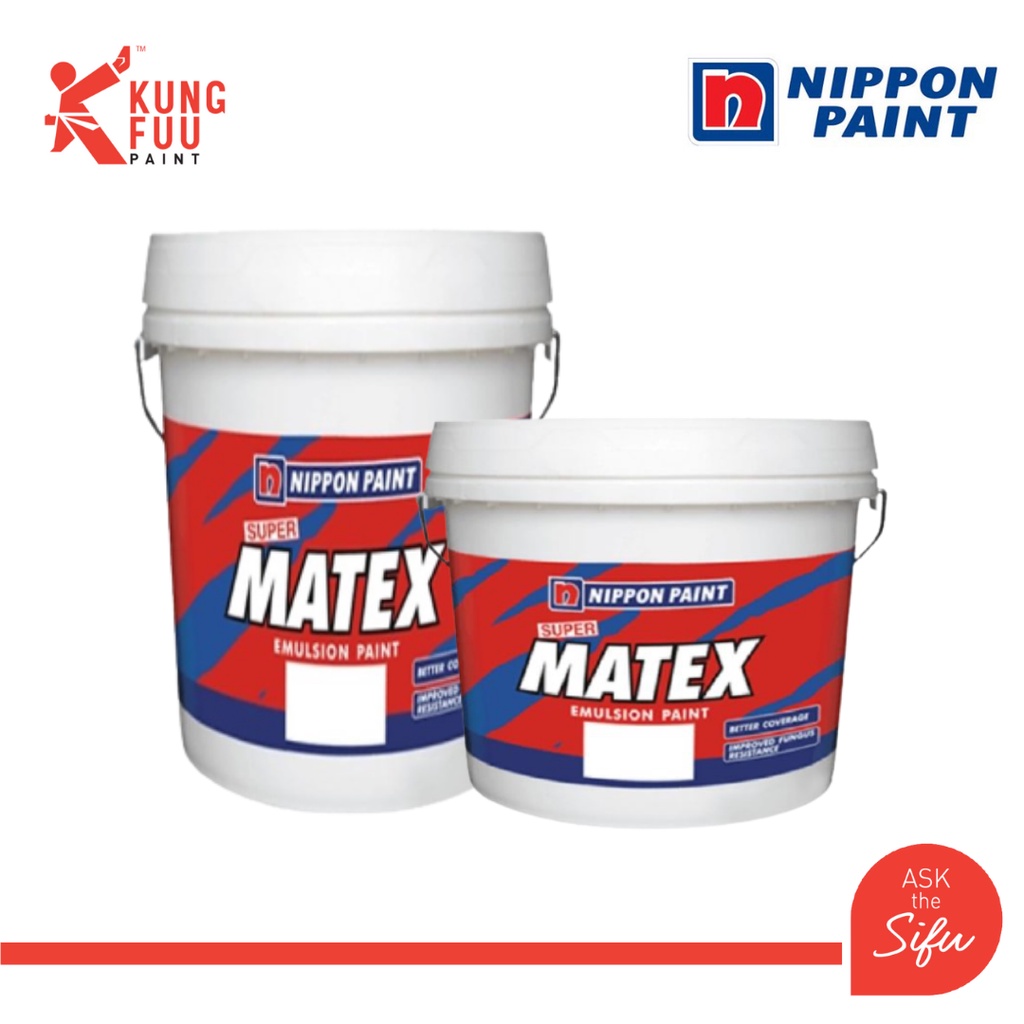 Nippon Paint 5 Litre / 15 Litre Super Matex White Paint Shopee Malaysia