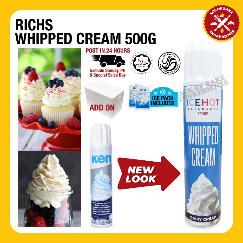 Ken Nata Spray Cream 500G Ken Whipped Cream Spray Ken Spray Ken