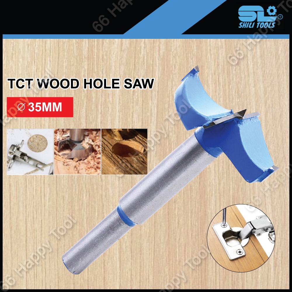 SHILI TOOLS TCT 35mm Wood Hole Saw Drill Bit Concealed Hinges