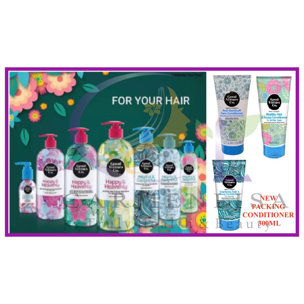 Good Virtues Co Hair Shampoo / Conditioner 100/300ml Shopee Malaysia