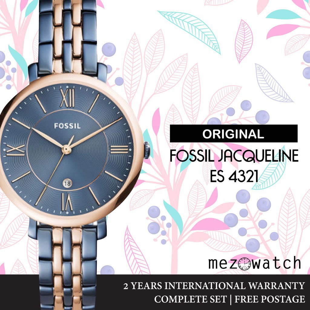 FOSSIL JACQUELINE TWOTONE LADIES WATCH ES4321 ORIGINAL Shopee Malaysia