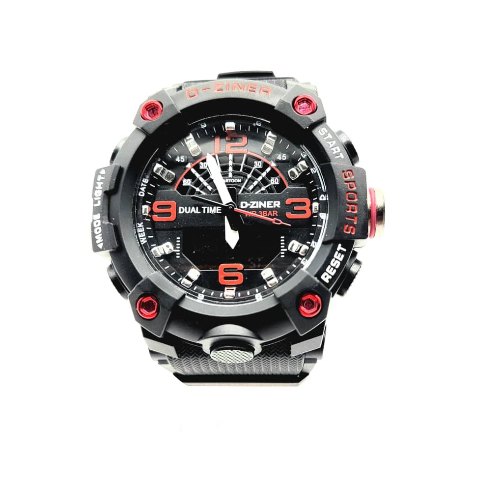 D-ZINER DZ8266 Black Wrist Men Sports Watch t2L1 Shopee Malaysia