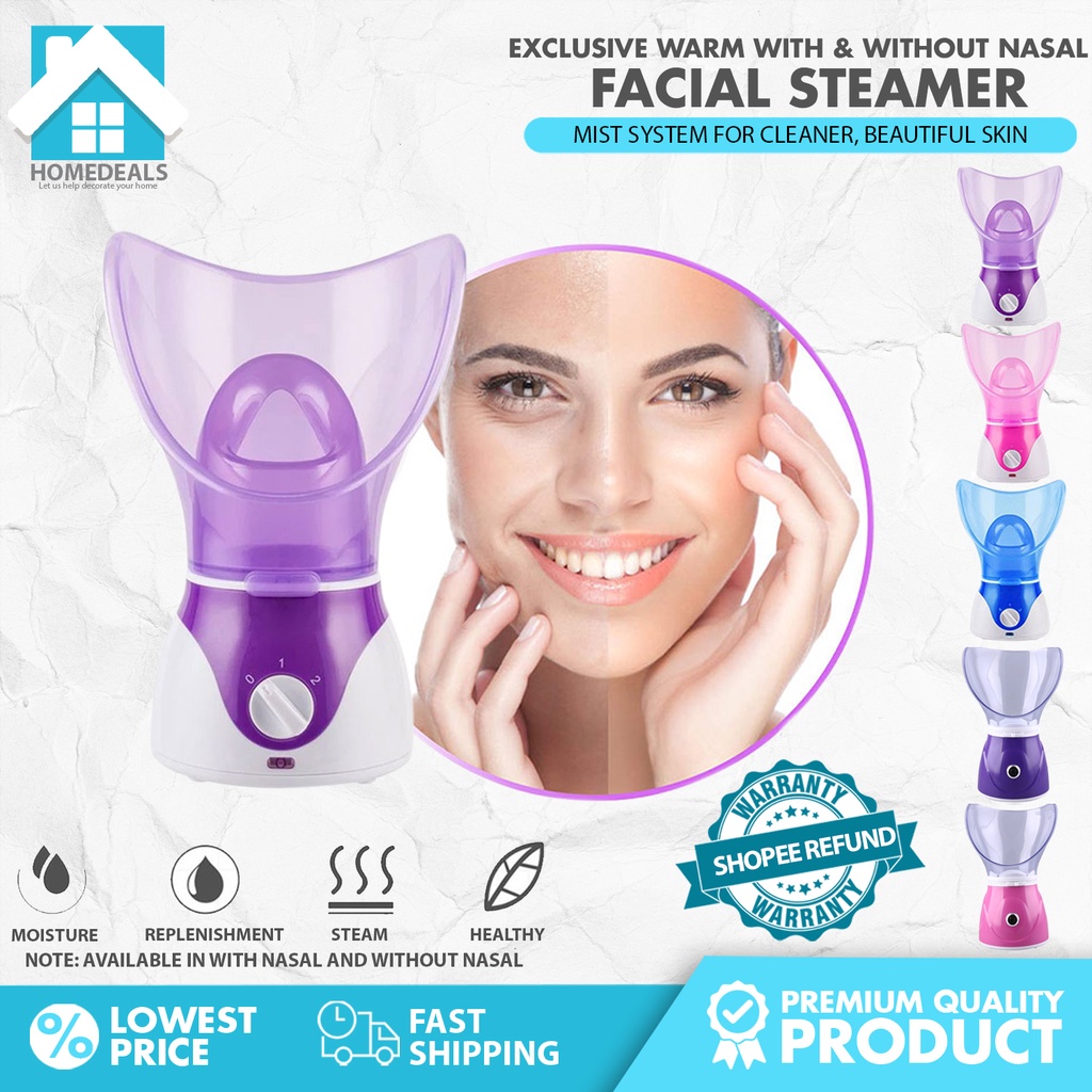 NEW Facial Steamer Spa Sinus Steam Inhaler Mist Moisturizer Nano Steamer Sprayer Face Nose/Mask