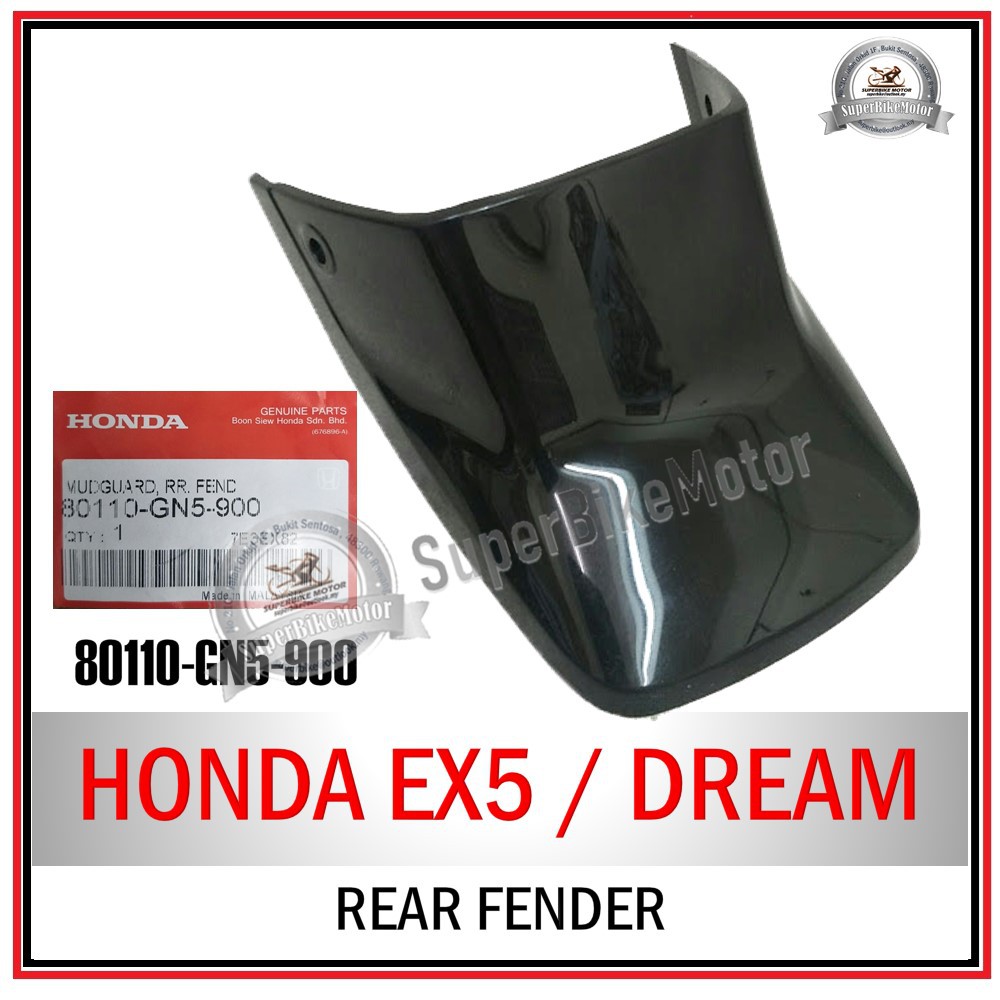HONDA EX5 / EX5 DREAM - 100% ORIGINAL HONDA Rear Fender / Rear Mudguard ...
