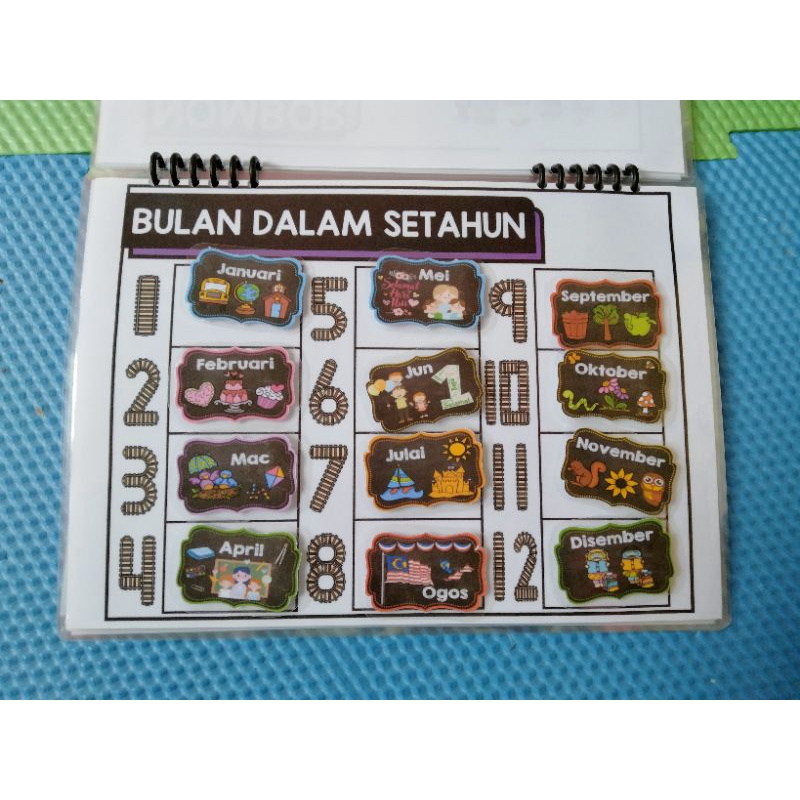 (LOOSE) buku interaktif bahasa melayu / busybook laminated activities ...