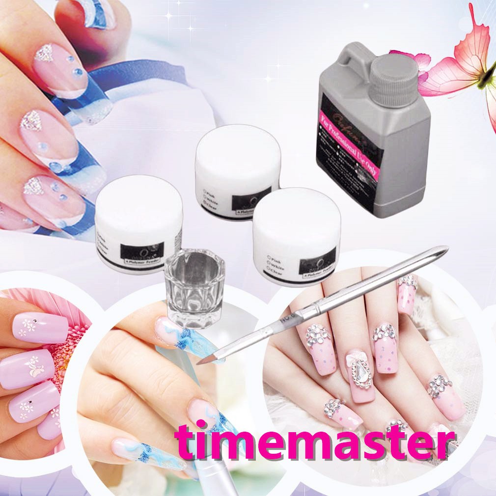 🌟【timemaster】🌟Nail Art Tool Kit Set Crystal Powder Acrylic Liquid Dish