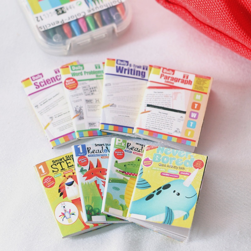 Mini Simulation Exercise Book Cartoon Pocket Doll House Accessories ...