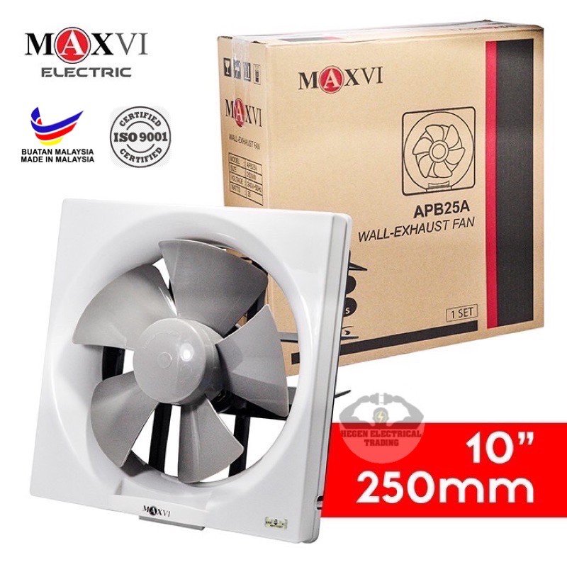 MAXVI 8”/10”/12” SIRIM WALL EXHAUST FAN | Shopee Malaysia