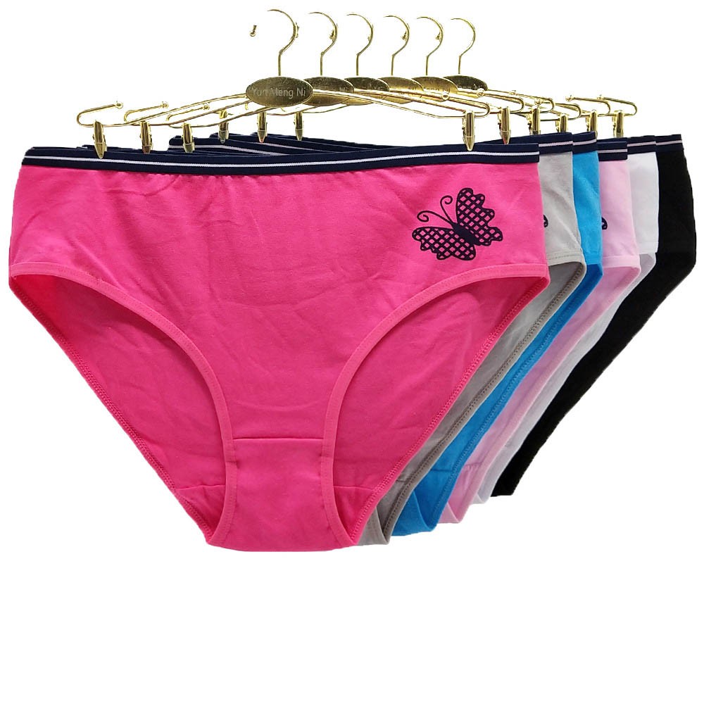 CURRADA 6pieces/lot Panties cotton plus size underwear women high