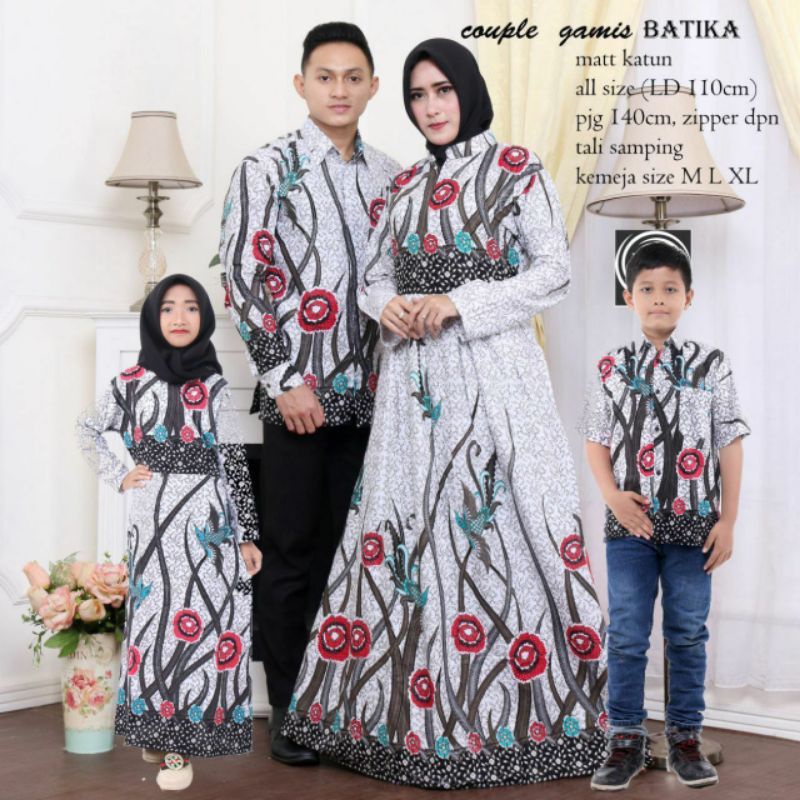 Family BATIK CLOTHES | Sarimbit COPELL FAMILY DRESS WITH ILALANG MOTIF ...