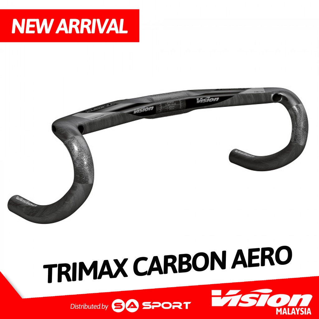 VISION TRIMAX CARBON AERO HANDLEBAR 380mm 400mm 420mm Shopee Malaysia