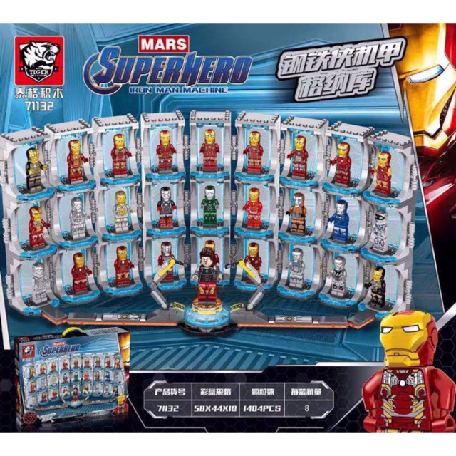 Lego iron man hall of armor 28 minifigures sets tiger 71132 new arrivals