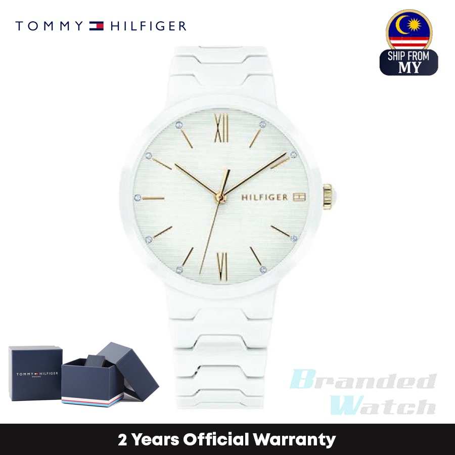 Tommy hilfiger deals white ceramic watch