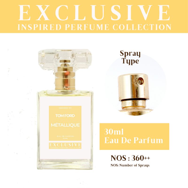 ?NEW & MUST HAVE?Exclusive Inspired Perfume By TOM FORD METALLIQUE  Fragrance for her and him | Shopee Malaysia