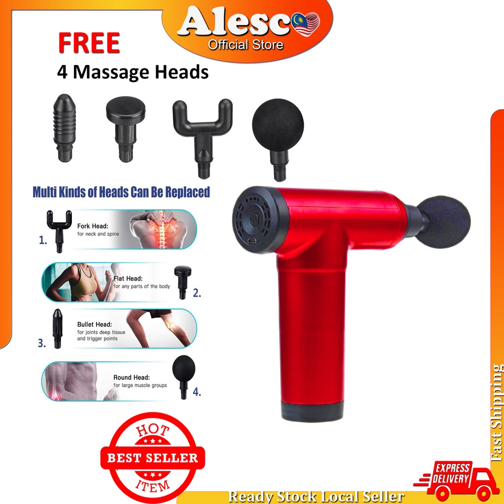 Portable Massage Gun Rechargeable Wireless Vibrator Gun Muscle Body