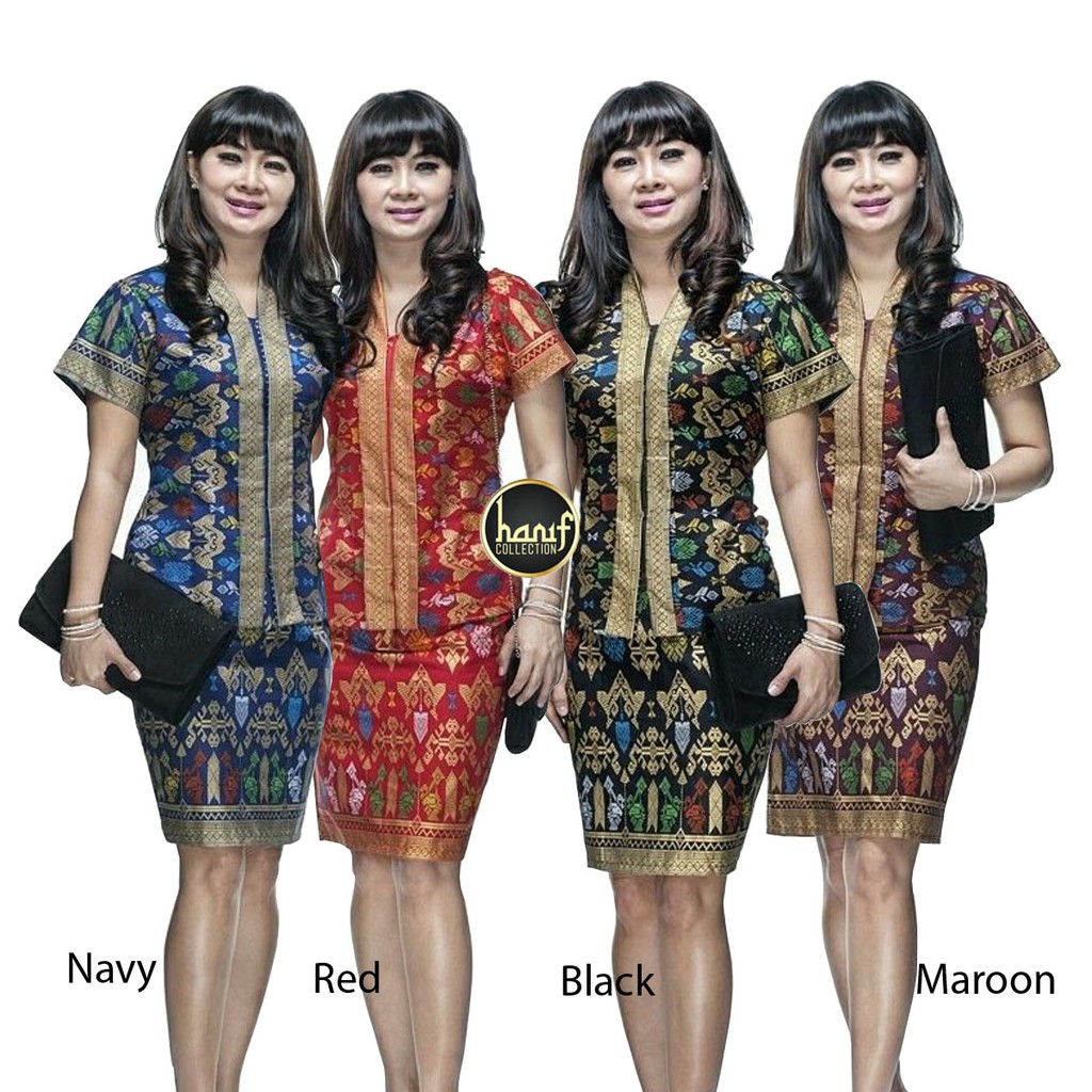 Santika Women's Batik Work Suit Short Skirt 