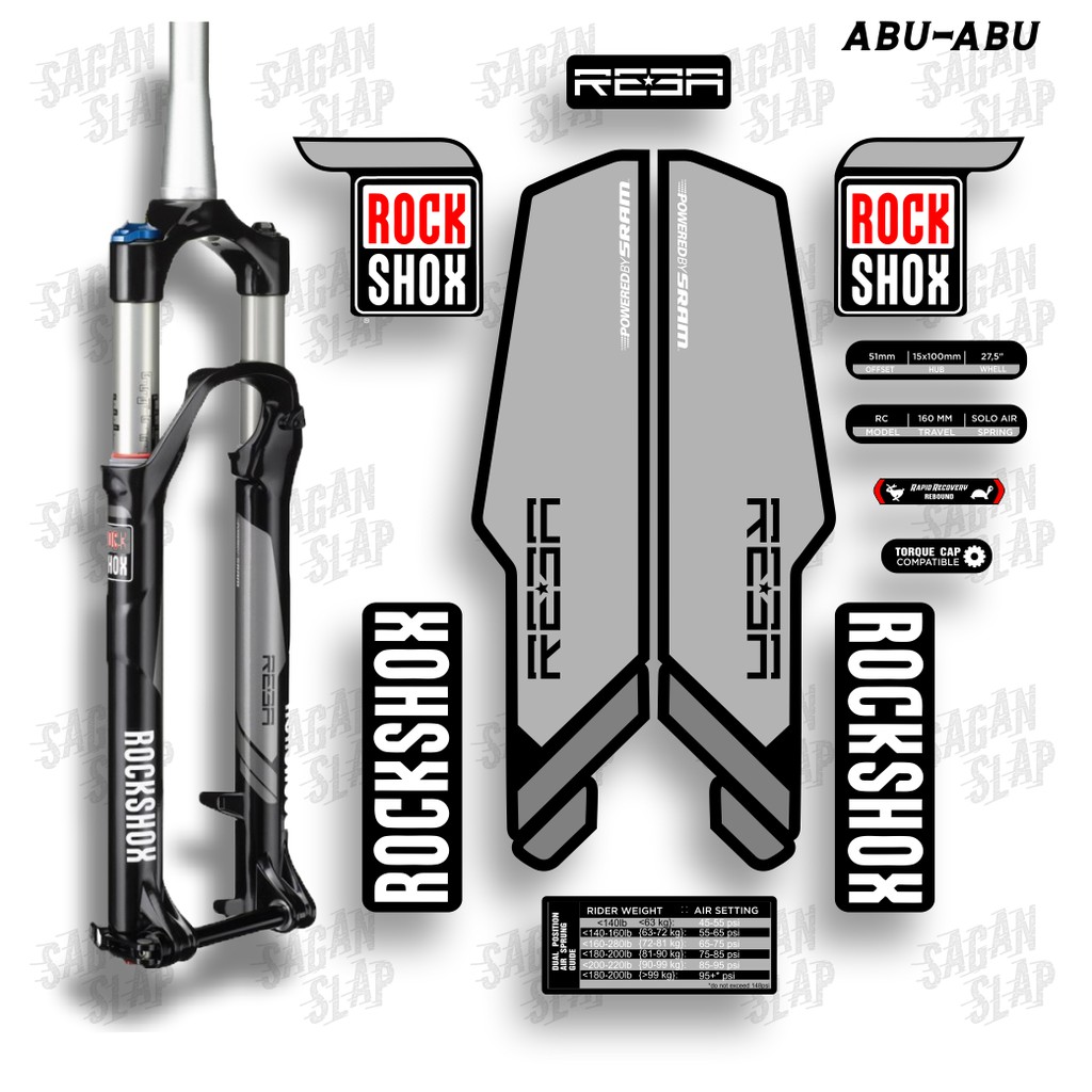 Sticker discount fork mtb