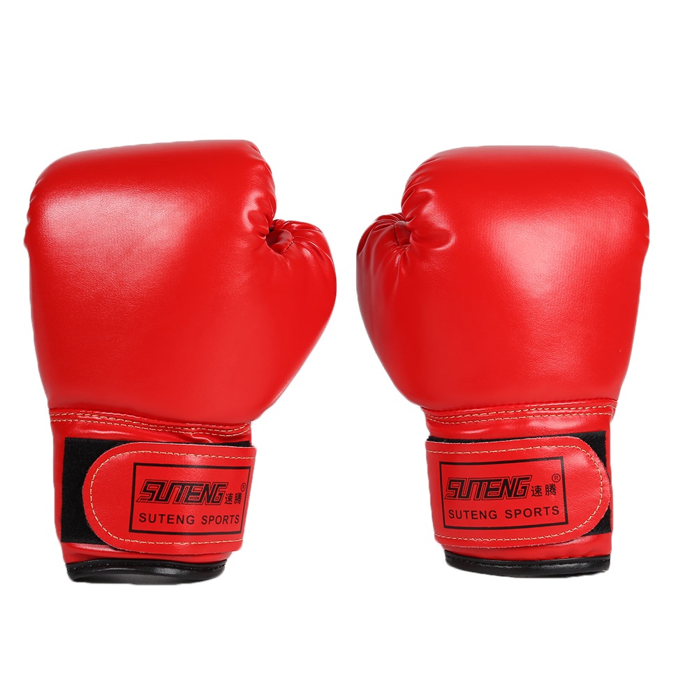 *2pcs Boxing Gloves Leather Kids Muay Thai Sparring Punching Kickboxing ...