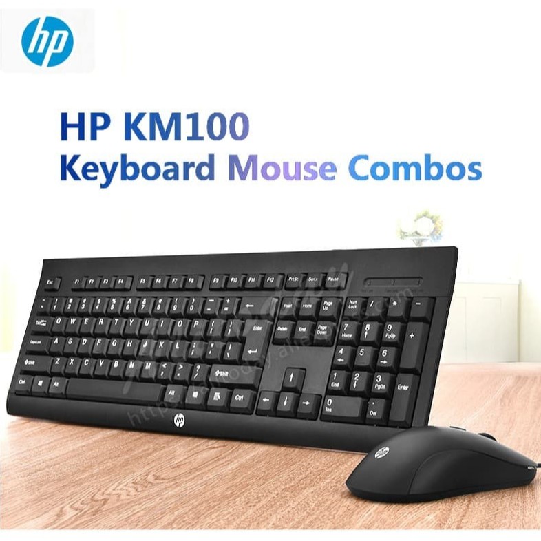 Hp Gaming Mouse Keyboard KM100 Combo Shopee Malaysia