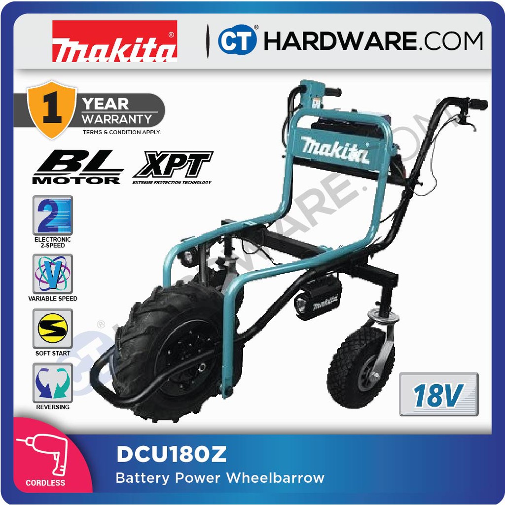 Makita battery operated wheelbarrow hot sale