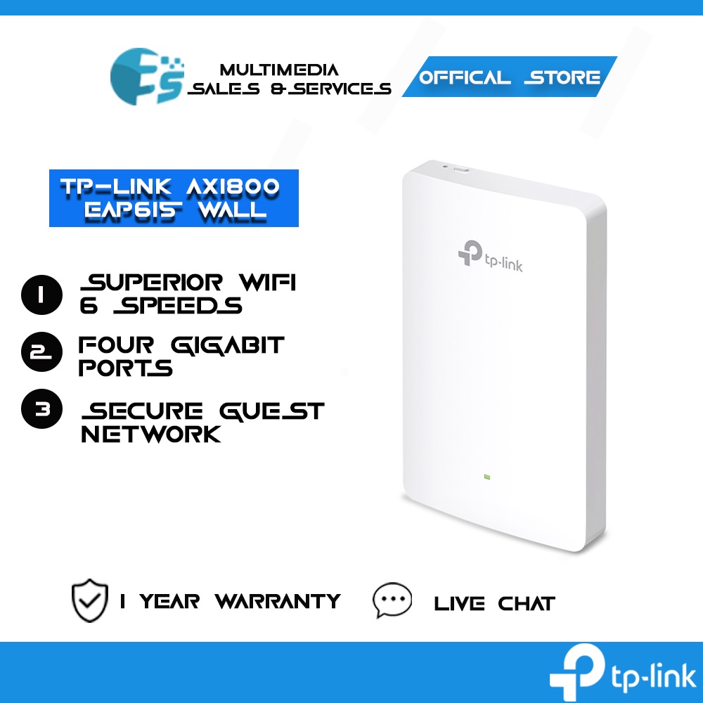TP-LINK AX1800 EAP615 Wall Plate WiFi 6 Access Point | Shopee Malaysia