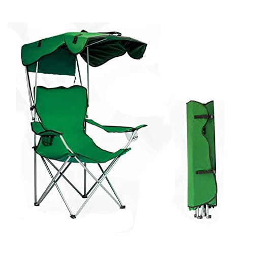 Camping Chairs with Canopy, Portable Quad Lawn Chair for Adults, 100