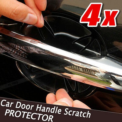 4x Invisible Clear Car Door Handle Protector Film Scratch Guard