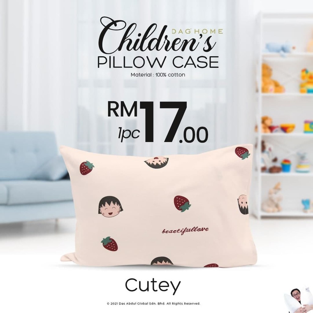 READY STOCK DAS ABDUL GLOBAL CHILDREN S MINI KAPOK PILLOW CASE VIRAL DAG Shopee Malaysia
