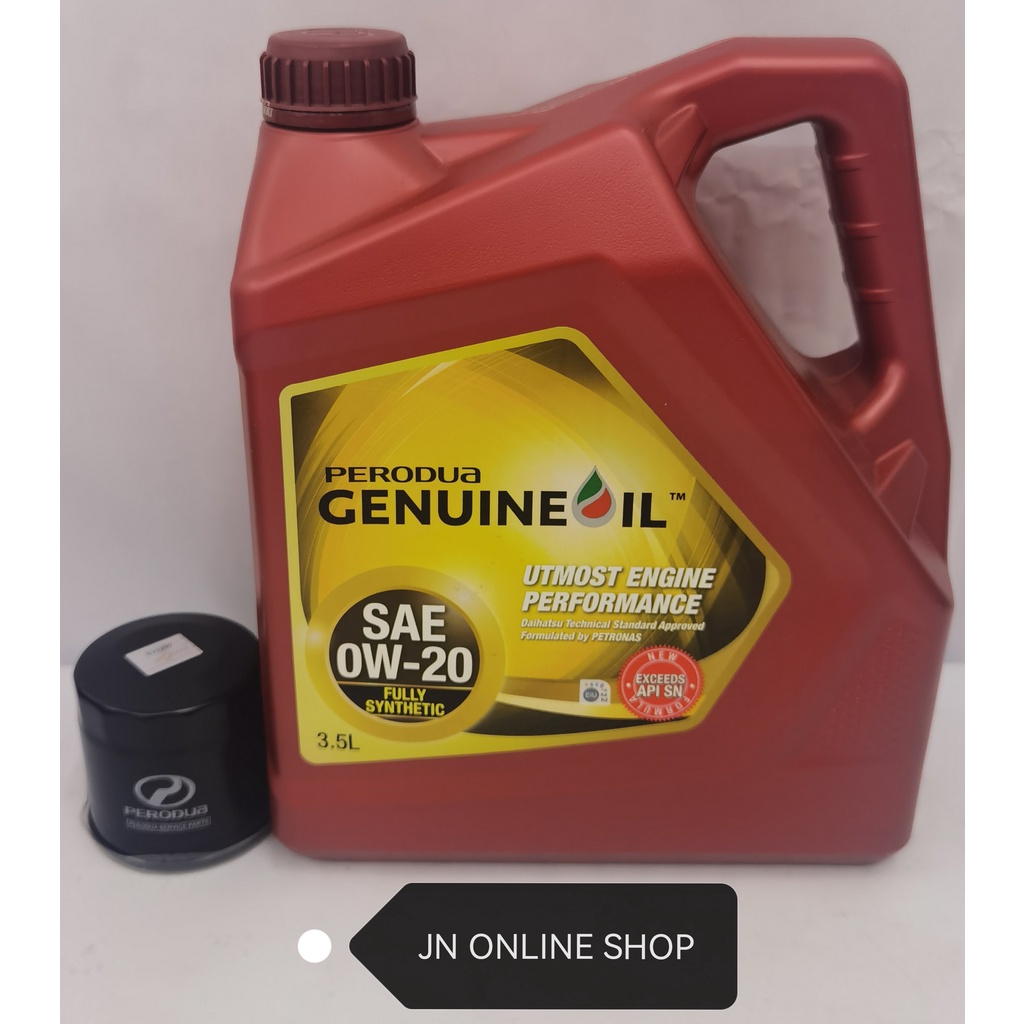 Perodua Sae W Api Sn Fully Synthetic Engine Oil Litre Original Perodua Shopee