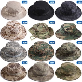 Mege Tactical Camouflage Bonnie Hat US Army Military Outdoor Hunting Hiking  Panama Summer Sun Bucket Cap Airsoft Paintball Gear - AliExpress