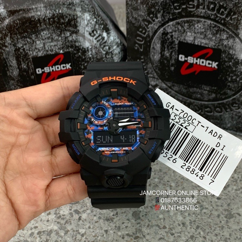 100% AUTHENTIC CASIO G-SHOCK GA-700CT-1APR CHINA SPECIAL EDITION