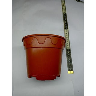 READY STOCK PASU BUNGA PLASTIK COKLAT MURAH,FLOWER POT CHEAP .