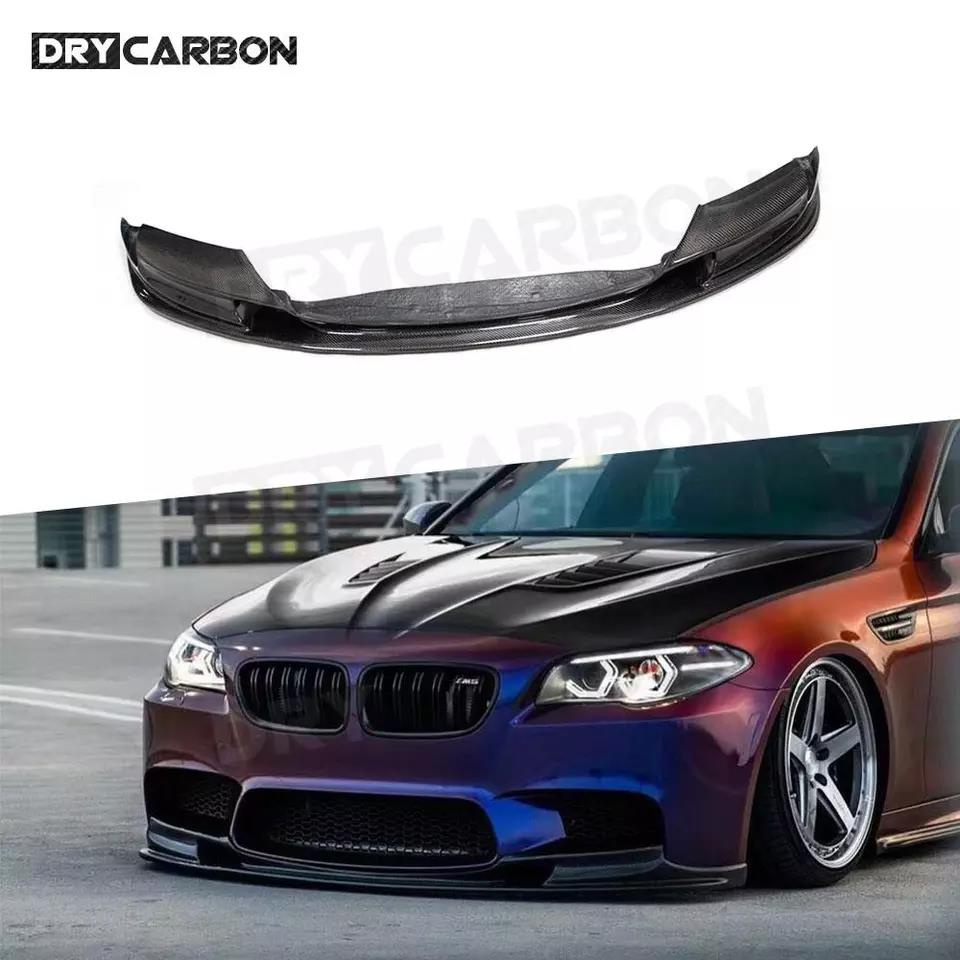 3d Style Carbon Fiber Front Bumper Lip Chin Spoiler For Bmw 5 Series F10 M5 Sedan 2012 2016