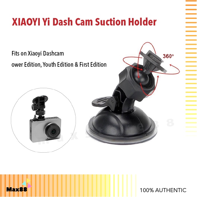 XIAOYI Yi Dash Cam (Power, Youth, First Ed) Suction Car Camera Mounting