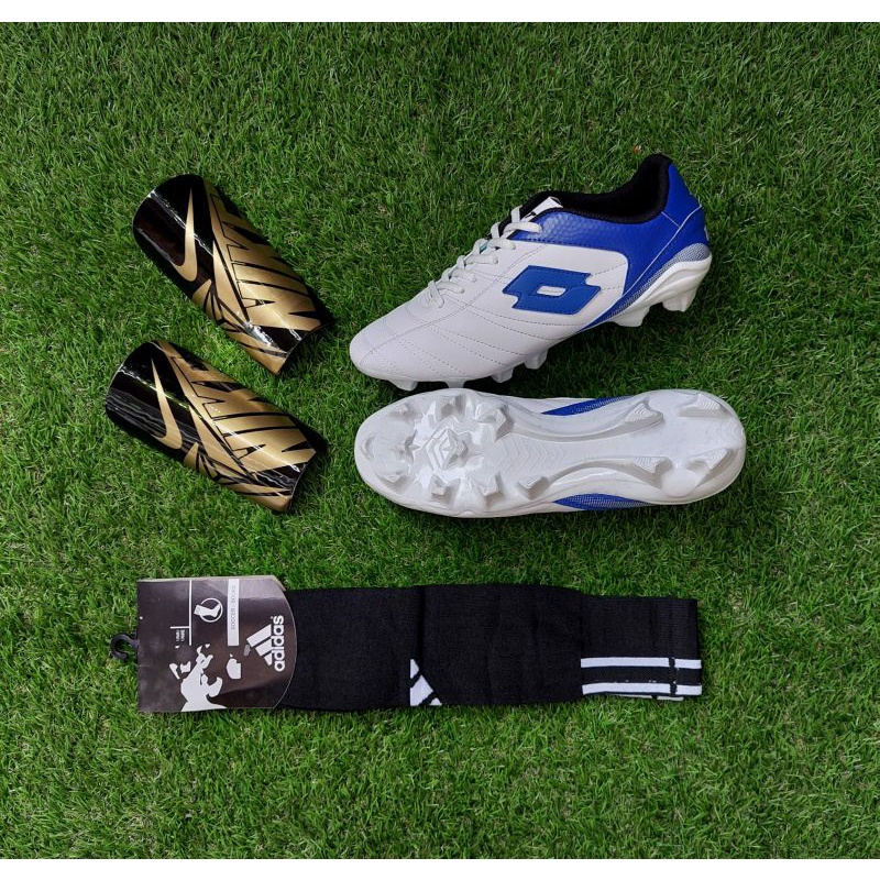 Complete Package Of Synthetic Leather Lotto Soccer Shoes (Buy 2 Postage 1)  | Shopee Malaysia