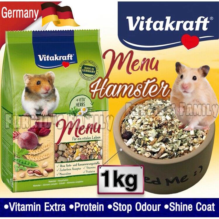 Vitakraft Premium Menu Vital Hamster 1kg | Shopee Malaysia