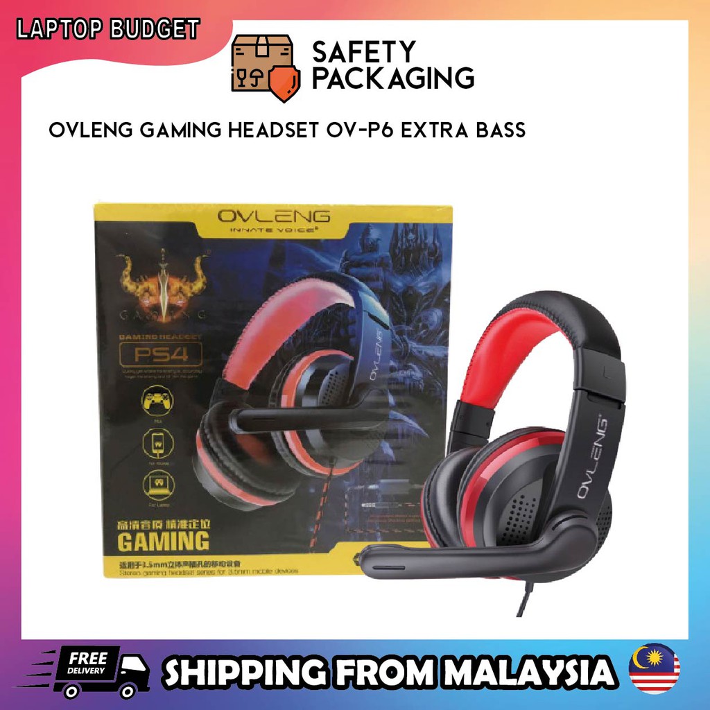 OVLENG GAMING Headset OV P6 extra bass Shopee Malaysia