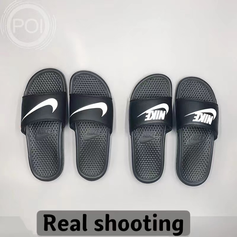 New Nike sponge men and women wear beach slippers (unisex) | Shopee ...