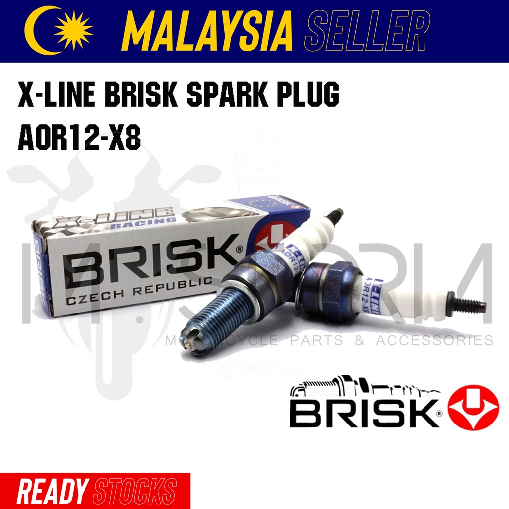 Spark Plug Brisk X Line Racing For Y15zr R15 FZ150 LC135 NVX155 NMAX