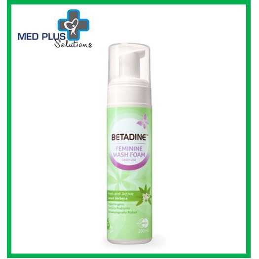 Betadine Feminine Wash Foam Fresh and Active Lemon Verbena PROMO ...