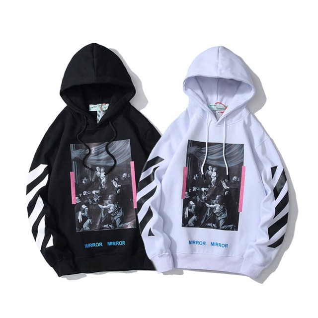 Off white hoodie mirror cheap mirror