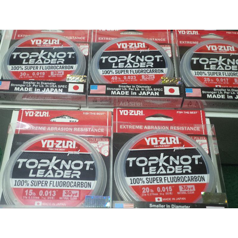 🇲🇾 YO-ZURI TOPKNOT LEADER 100% SUPER FLOUROCARBON 30YD # HOT ITEM READY ...