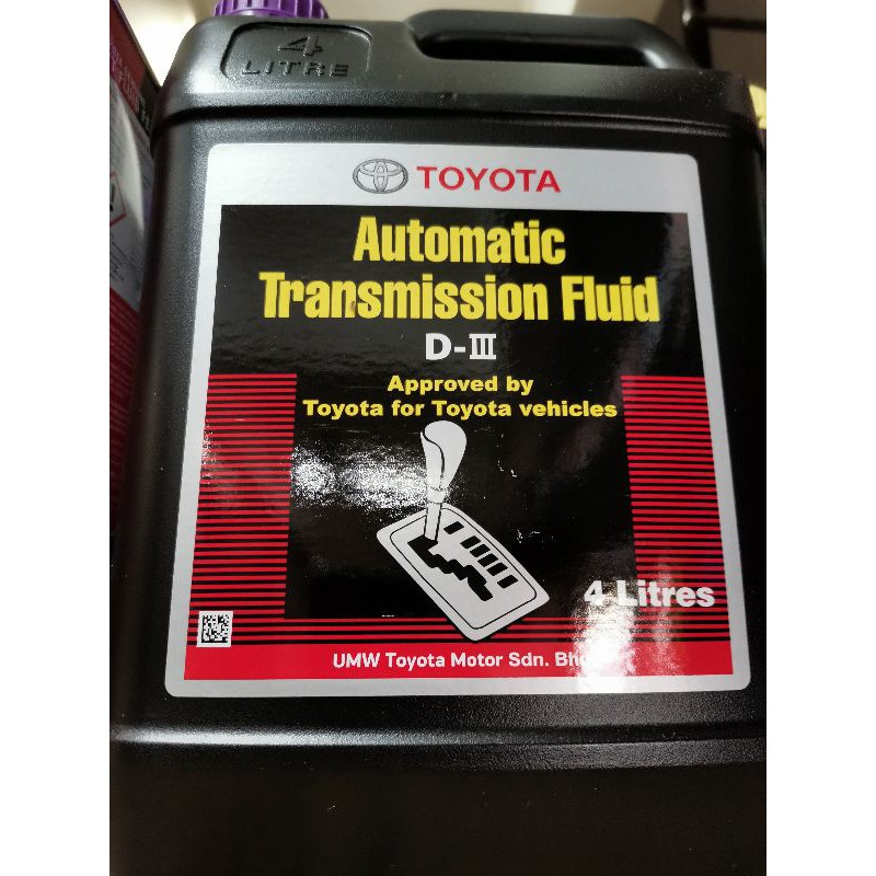 GENUINE TOYOTA ATF AUTOMATIC TRANSMISSION FLUID DEXRON D-III D3 DX3 ...