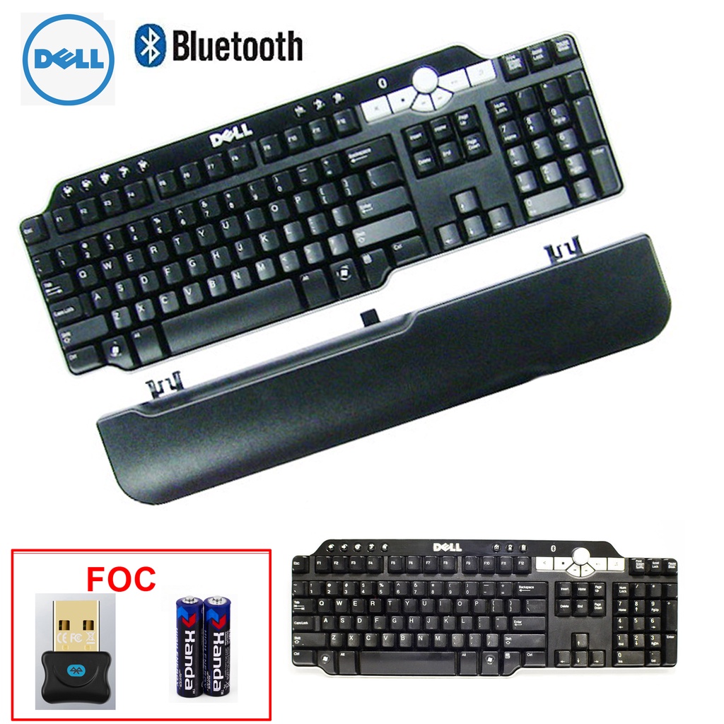 Genuine Dell Bluetooth English QWERTY Keyboard Multimedia control